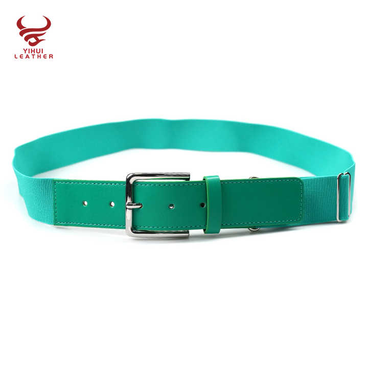 Wholesale Adult and Youth Softball Uniform Belts PU Leather Belt Elastic Stretch Braided Baseball Golf Belt for Men and Women - 图片 5