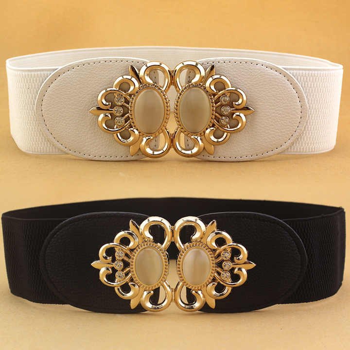 2025 Fashion Plus Size Women Brands Belts No Buckle Wide Cinch Belt Female Elastic Strength Wide Corset Belt for Lady - 图片 6