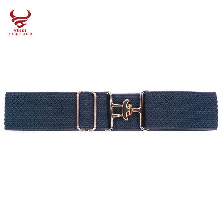 Factory Wholesale Cheap Designer Women Elastic Belts With Shark Buckle Equestrian Elastic Horse Rider Belt Girls - 图片 5