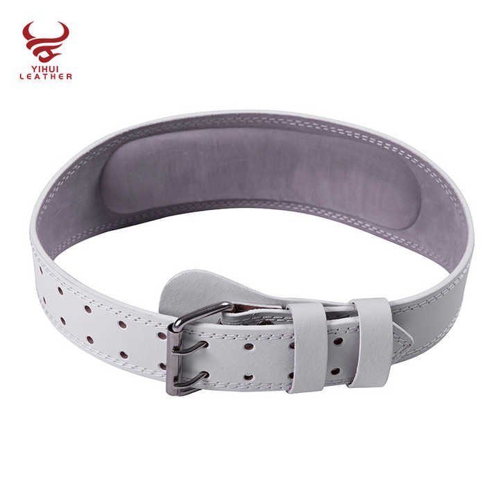 Wholesale PU Leather Waist Protective Adjustable GYM Weight Lifting Belt Custom Gym Leather Weightlifting Belt for Men - 图片 2