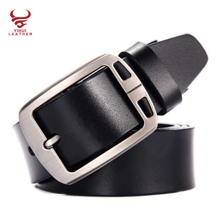 Custom Designer Soft Full Grain Leather Men Jeans Belt Fashion Pin Buckle Genuine Leather Belts for Women Jeans Dress - 图片 5