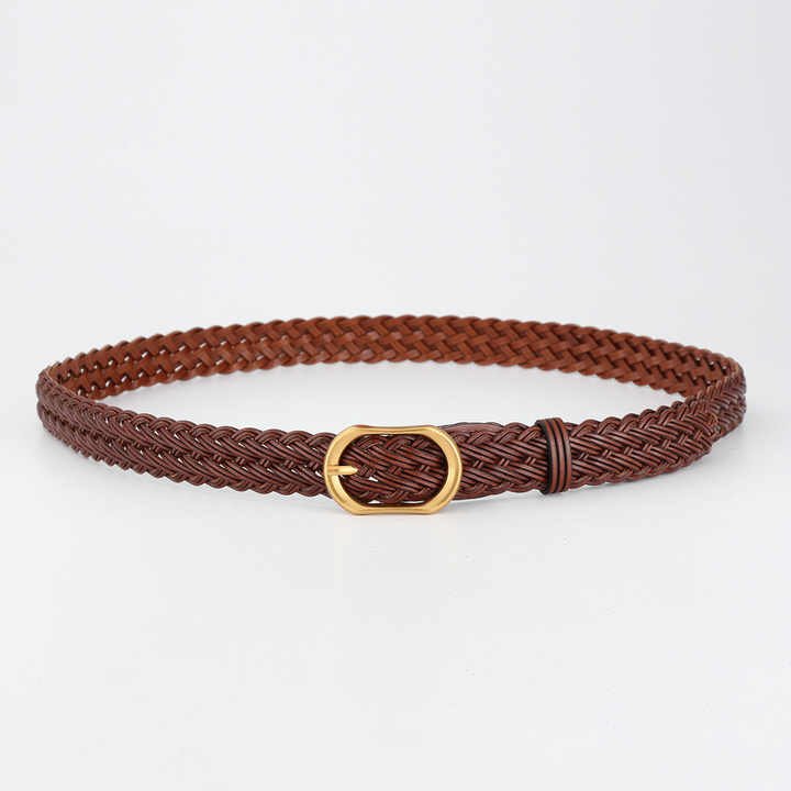 Unisex Genuine Leather Woven Braided Belts New Design Fully Adjustable 100% Leather Braided Belt for Men Women Casual Jeans Golf - 图片 6