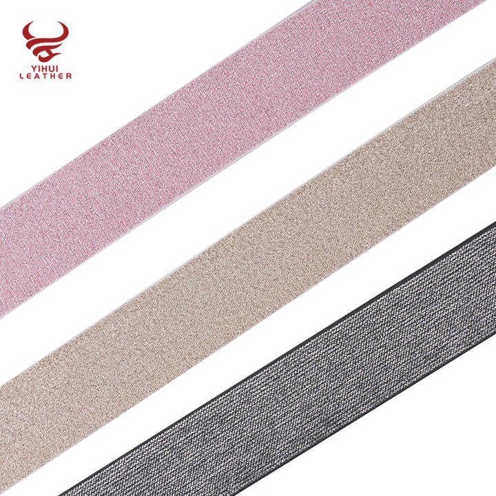 Custom High-quality Invisible Web Horseback Riding Belt No-show Clasp Buckle Horse Rider Lurex Elastic Equestrian Belt for Women - 图片 3
