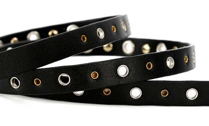New Casual Leather Holes Genuine Leather Rivet Belt Punk Style Vintage Western Studded Belts With Roller Belt Buckle - 图片 5
