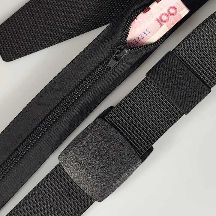 Hot Sale Security Money Belt With Hidden Money Pocket With Plastic Buckle Outdoor Webbing Nylon Money Belts for Travel for Men - 图片 4