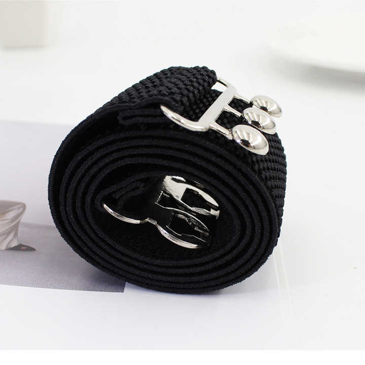 Manufacturer Elastic Strength Cinch Belt for Lady Halloween Retro Vintage Vertical Clasp Buckle Elastic Waistband Belt Women - 图片 6