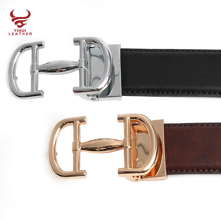 Wholesale Luxury Top Belts Plain Buckle Belt Genuine Leather Casual Tan Belts - 图片 2