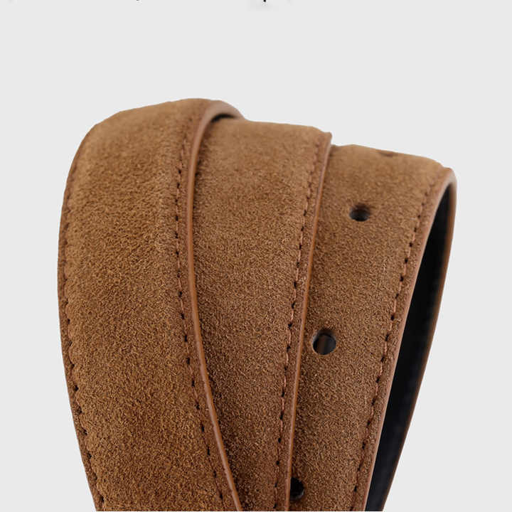 New Fashion Spring Wine Red Color Leather Belts With Square Ratchet Buckle Genuine Suede Leather Belts for Women Jeans Dress - 图片 6