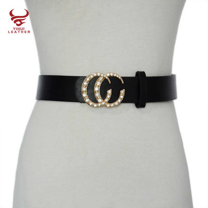 2021 New Wholesale Women Fashion Belt Famous Brands PU Women Leather Belt Cc Belts - 图片 2