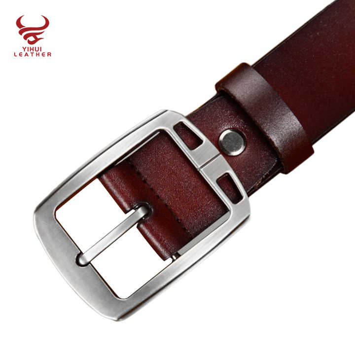 Custom Designer Soft Full Grain Leather Men Jeans Belt Fashion Pin Buckle Genuine Leather Belts for Women Jeans Dress - 图片 3