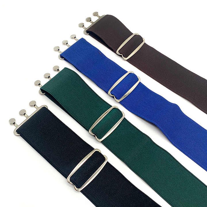 New Designer Elastic Stretch Adjustable Strap Waist Belt With Zipper Bag No Show Invisible Web Horse Rider Belt With Pocket - 图片 6