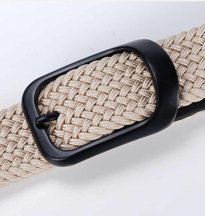 Wholesale Nylon Work Belts for Pants Shorts Elastic Braided Stretch Causal Men Belts 3.4CM Elastic Knitted Golf Belts for Adult - 图片 6