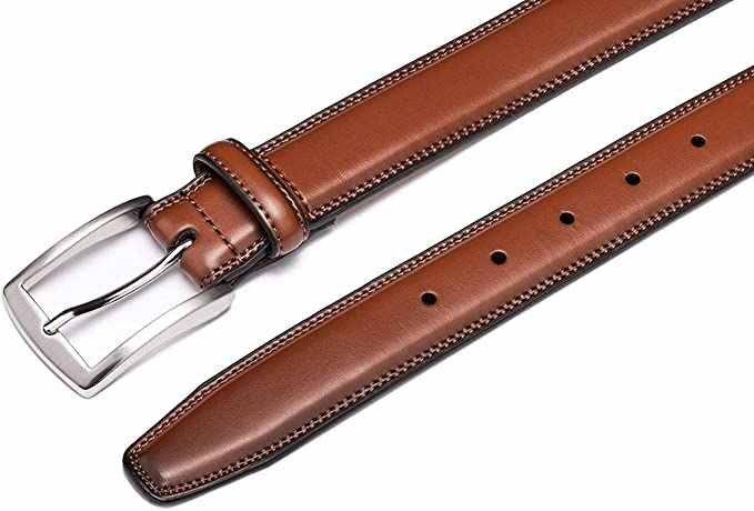 High Quality Classic Design Leather Belt for Business Work Men Leather Belt Alloy Pin Buckle Genuine Leather Belt for Men Pants - 图片 4