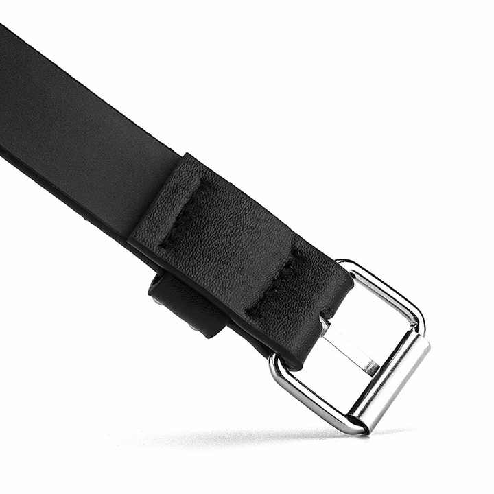 PU Leather Women Punk Rock Studded Belt for Jeans Dresses Hip Hop Style Faux Leather Grommet Waist Belt With Metal Chains - 图片 5