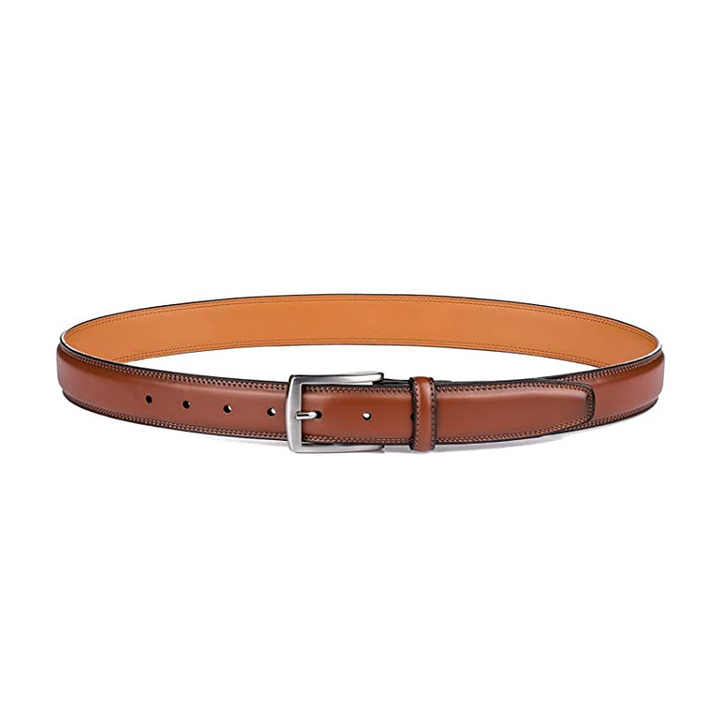 High Quality Classic Design Leather Belt for Business Work Men Leather Belt Alloy Pin Buckle Genuine Leather Belt for Men Pants - 图片 3