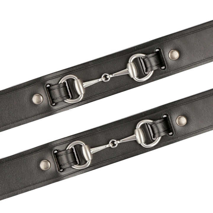 Fashion Casual Vintage Leather Equestrian Belts With Single Prong Buckle Skinny Women Genuine Leather Horses Riding Belt - 图片 6