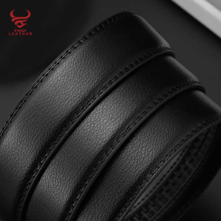 Custom Logo Automatic Ratchet Buckle Brown Genuine Leather Belts Quick Release Metal Buckle Leather Moroccan Belt for Mens - 图片 3