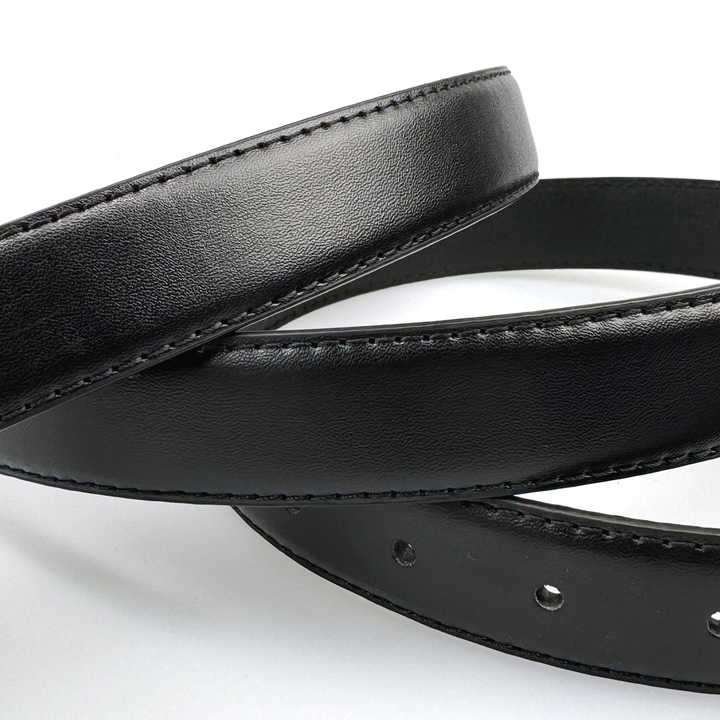 Wholesale Pin Buckle Genuine Leather Strap for Men Casual 100% Cow Leather Uniform Men Trouser Belt With Single Prong Buckle - 图片 6
