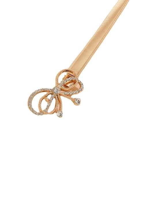 Luxury Lady Dress Skinny WeddingThin Belts Elastic Strength Waist Belt Gold Metal Body Chains Belt for Women Girls - 图片 5